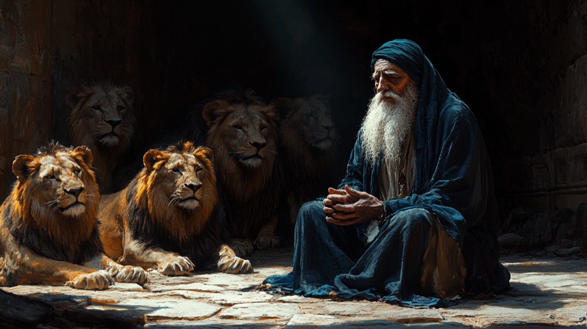 Daniel - illustrated Bible scene