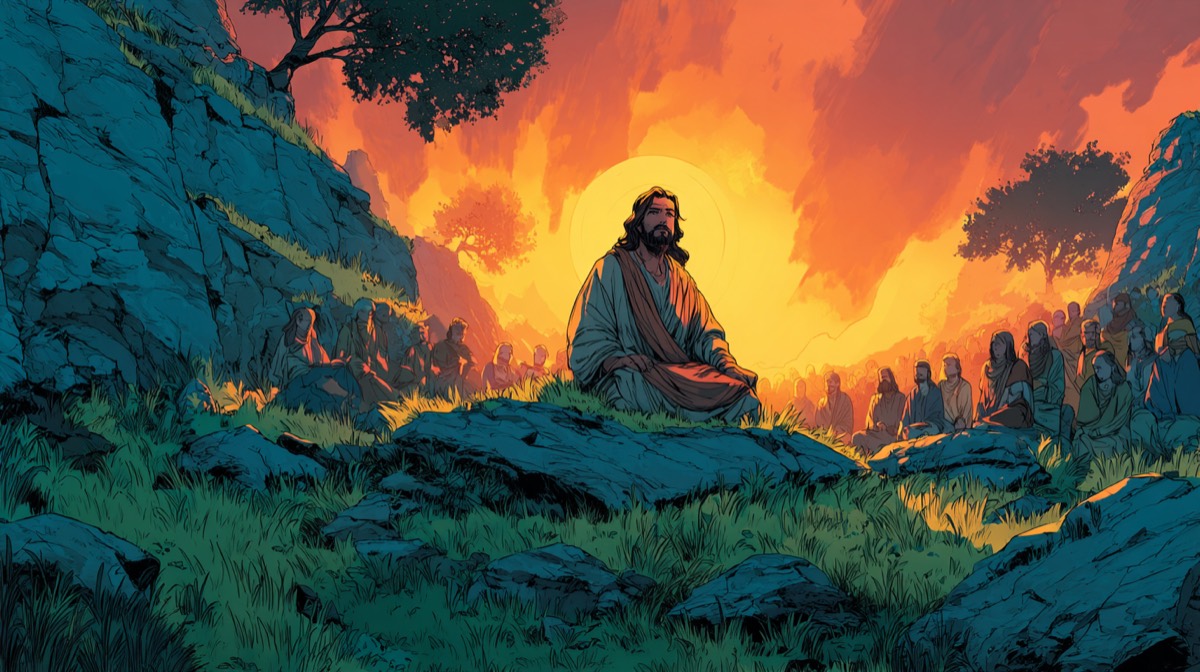 Matthew - illustrated Bible scene