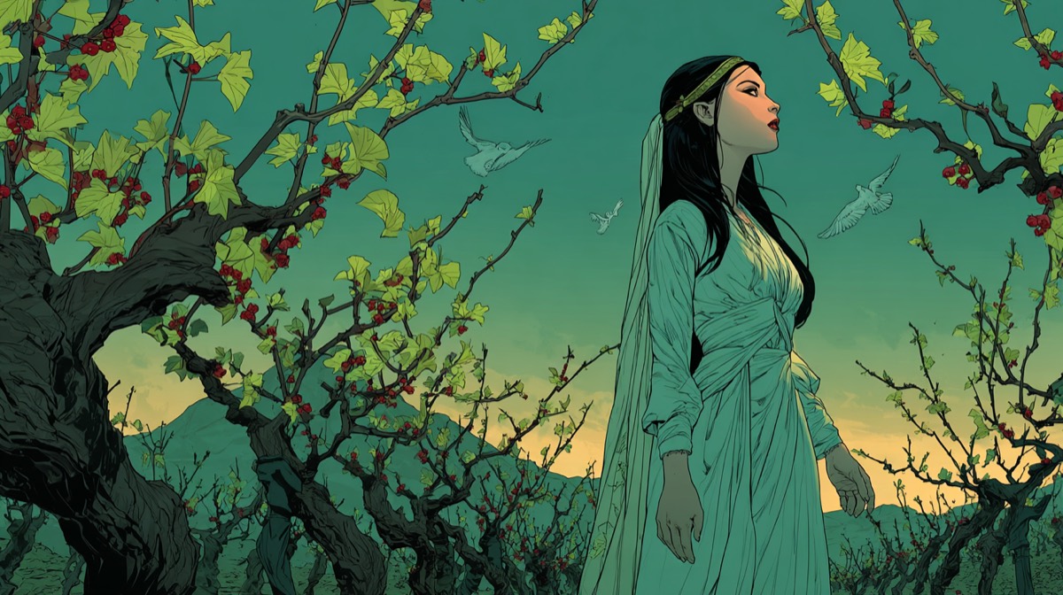 Song of Solomon - illustrated Bible scene